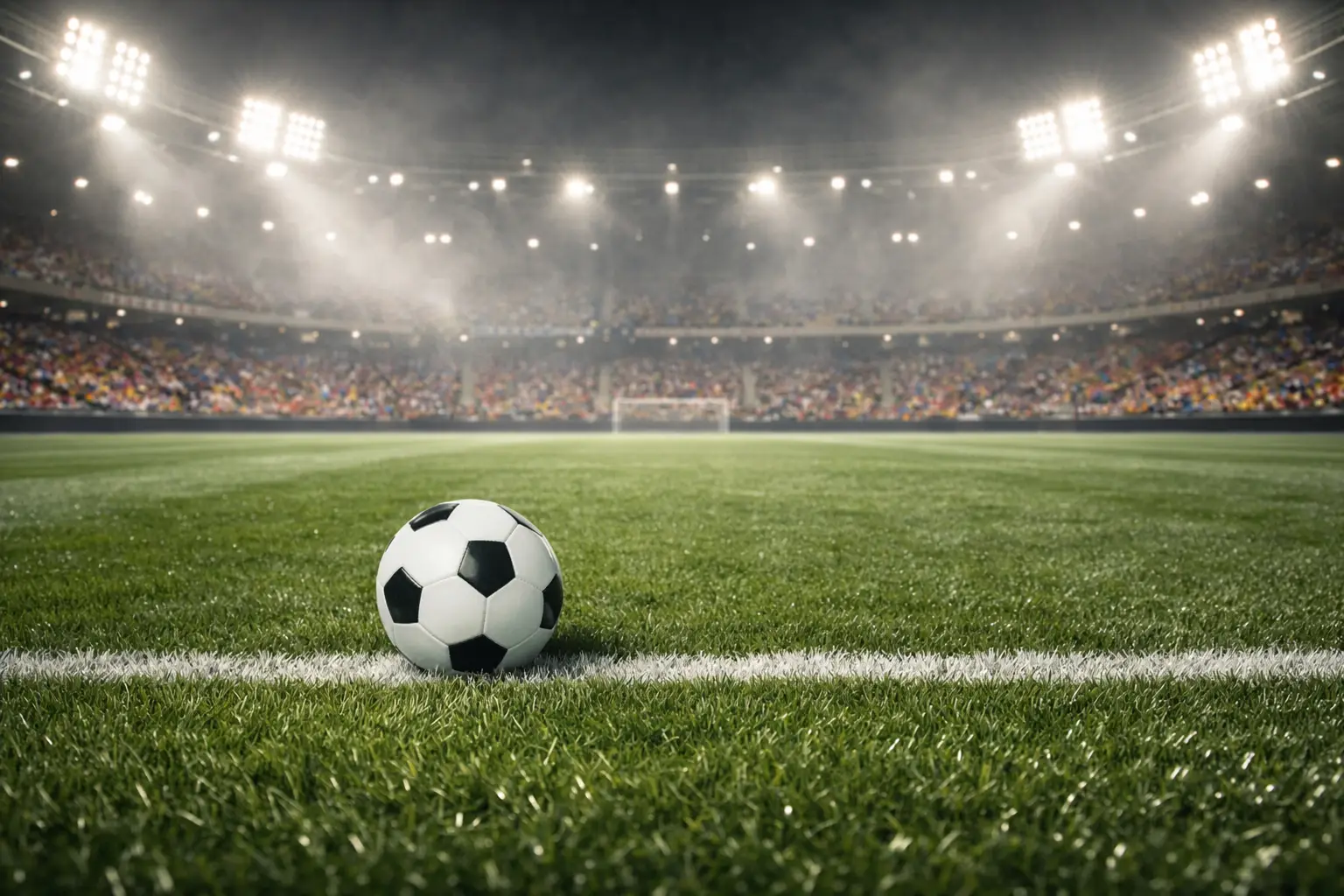 Fußballstadion mit Blick auf den Rasen bei Flutlicht – Einstieg in die Sportwetten-Grundlagen